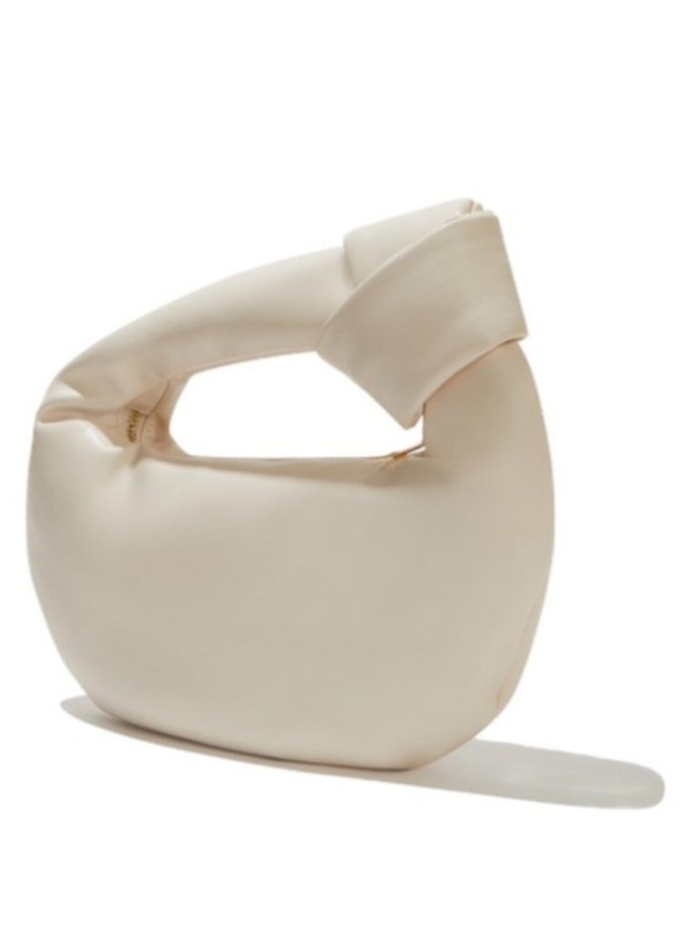 Melie Bianco NWT Off White Vegan Leather Knot Handle Mini Bag - Picture 3 of 7